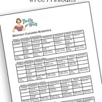 Cleaning Schedule (Free Printout)
