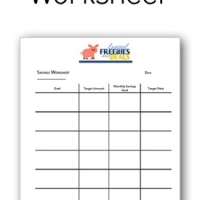 Savings Worksheet (Free Download)