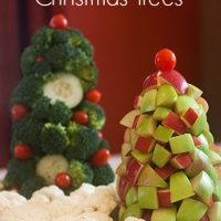 Healthy Holiday Fruit and Veggie Trees