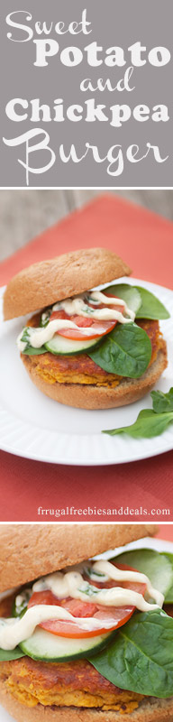 Sweet Potato and Chickpea Burgers with Curry Basil Aioli
