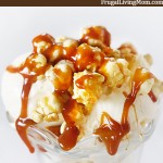 Super Easy Caramel Corn Sundaes