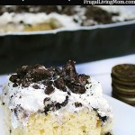 Oreo Poke Cake with Homemade Whipped Cream