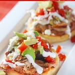 Spicy Sopes with Chipotle Sauce Pork Roast