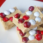No Bake M&M’s® Red Velvet Cookie Bars