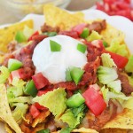 Slow Cooker Beef and Bean Nachos