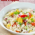 Tangy Mango Red Pepper Rice Salad