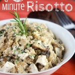 10 Minute Chicken and Mushroom Risotto