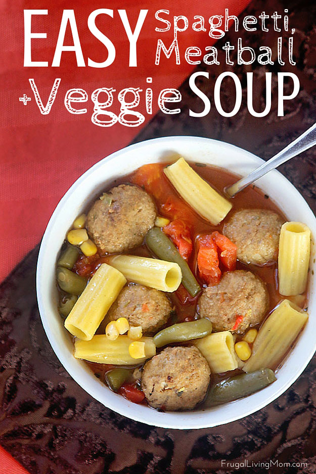 Spaghetti and Meatball Soup Recipe