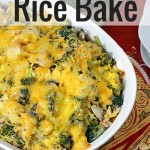 Broccoli Cheddar Rice Casserole with Chicken