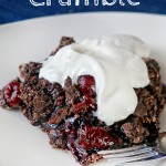 Chocolate Cherry Crumble