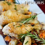Garlic Roast Chicken Recipe With Vegetables