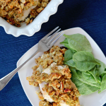 Oven Baked Chicken with Pecan and Date Stuffing