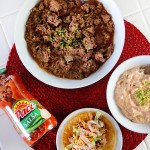 Slow Cooker Taco Meat and Creamy Salsa Dip